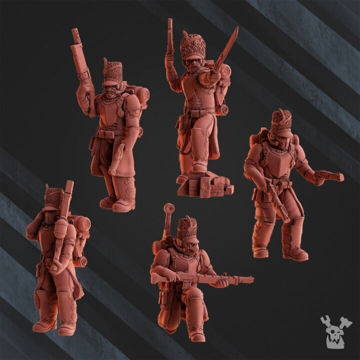Set of 10 Steamguard Infantry
