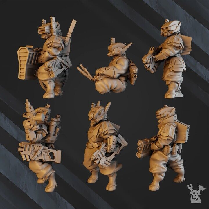 Set of 6 Midnight Sun Operations Team