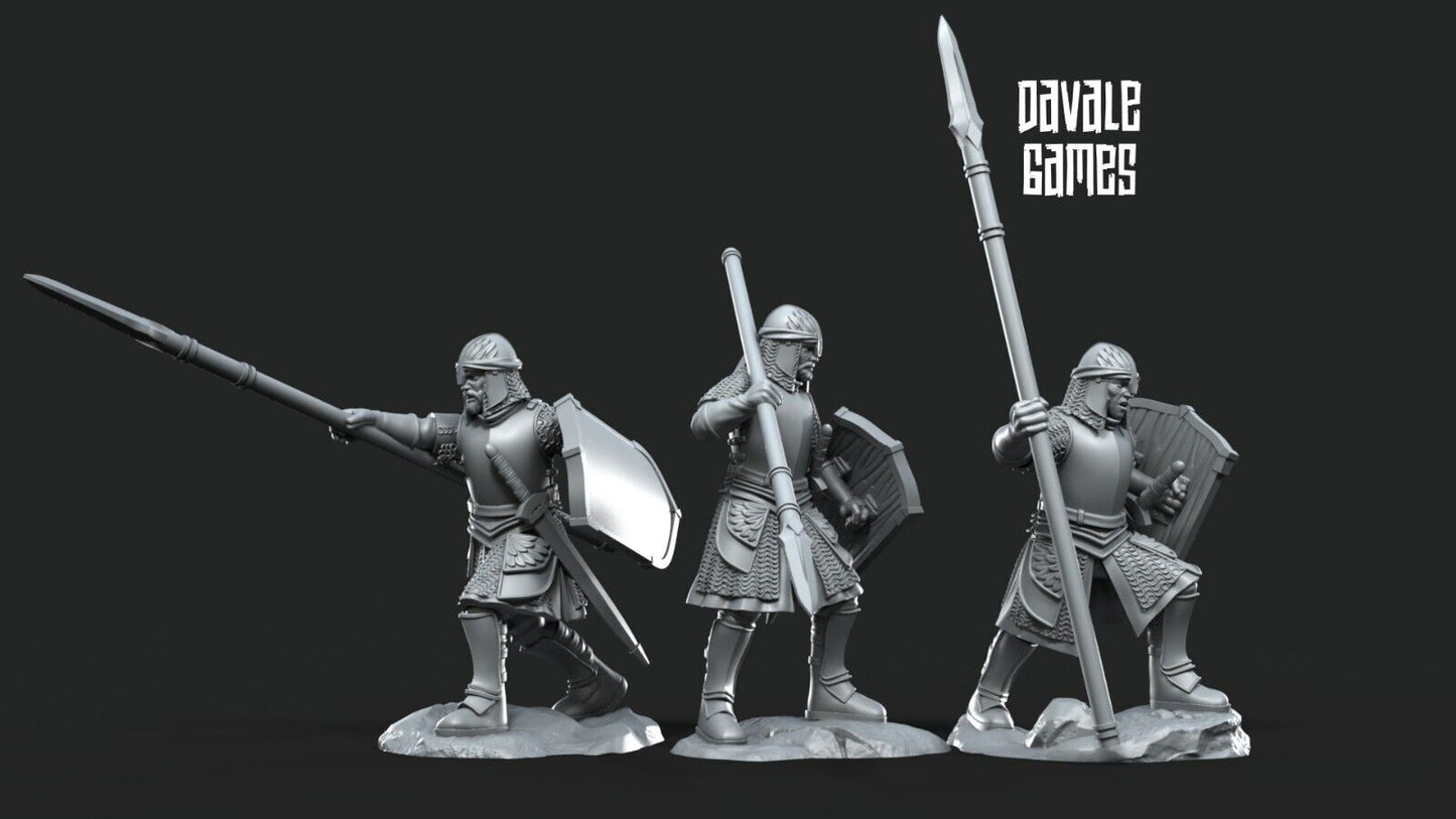 Set of 6 North Warriors with Spears