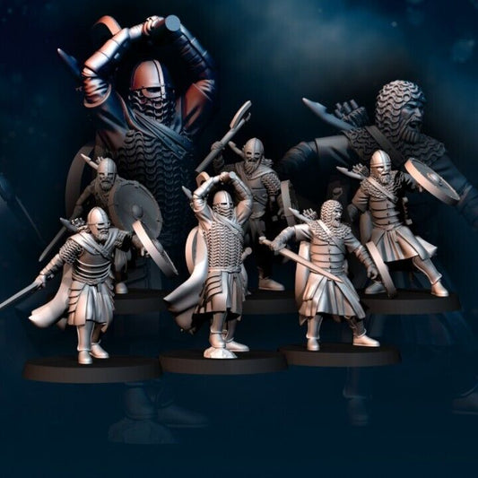 Set of 6 West Human Warriors
