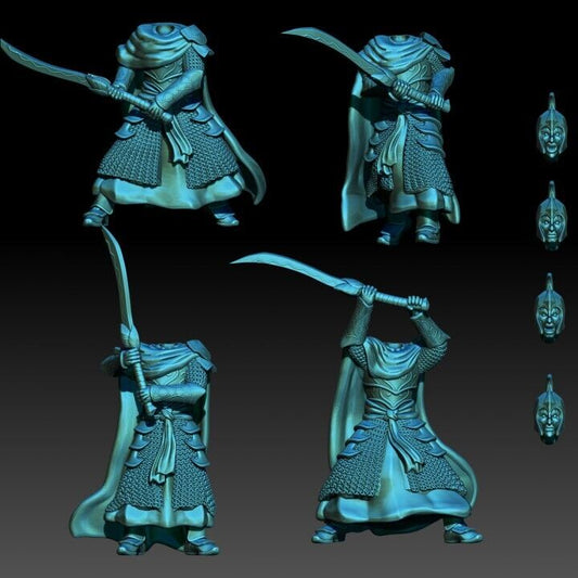Set of 6 Oathbreaker Elves - Swordsmen