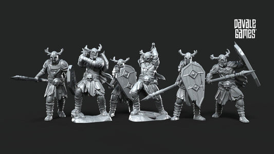 Set of 6 Warriors of Khalum