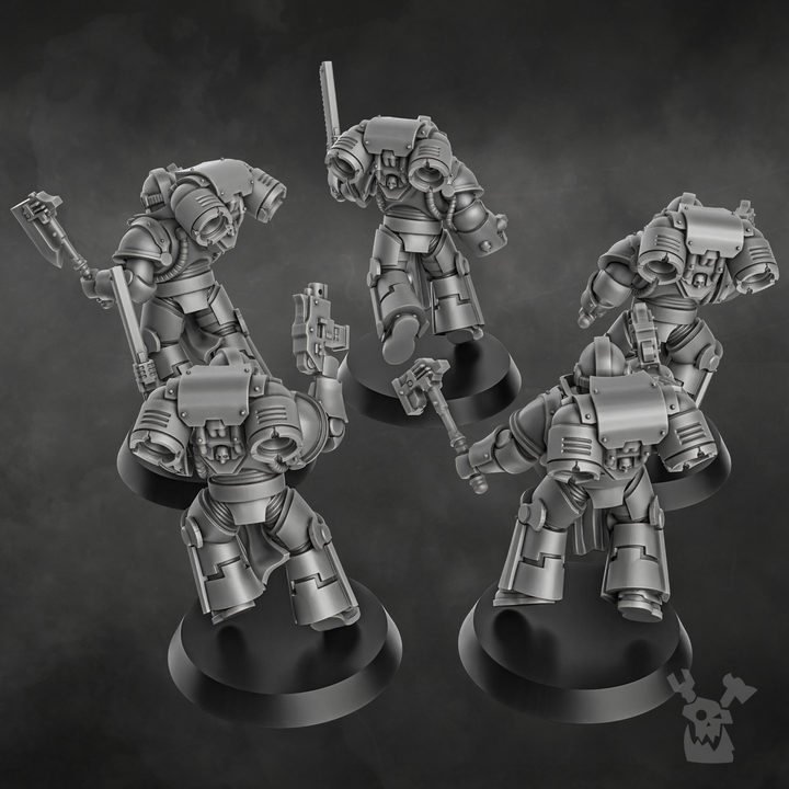 Set of 5 Space Knights Storm Squad