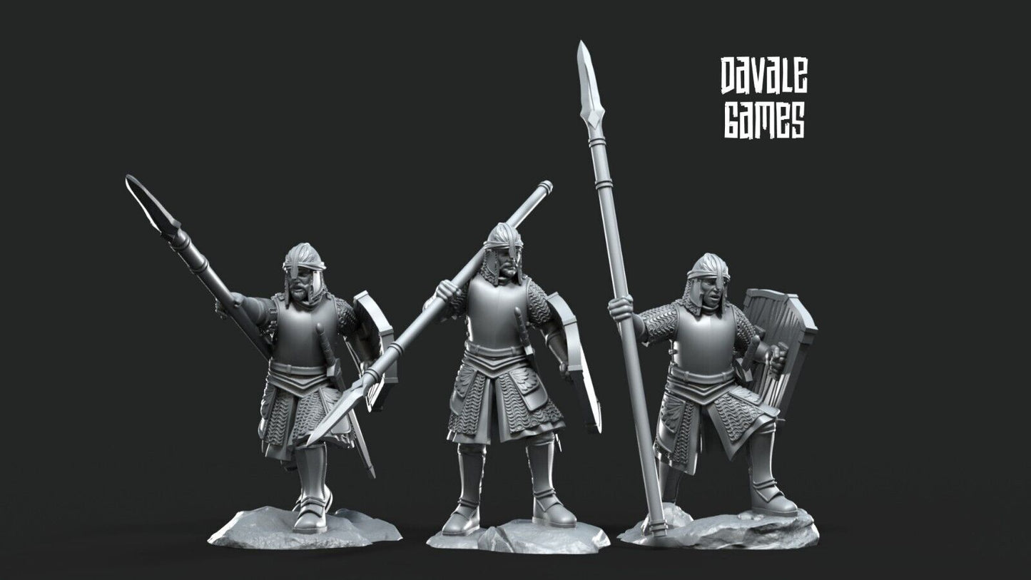 Set of 6 North Warriors with Spears