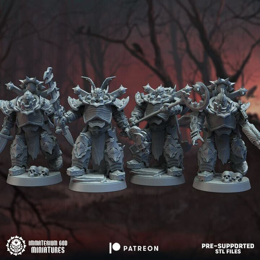 Set of 4 Bloody Claws