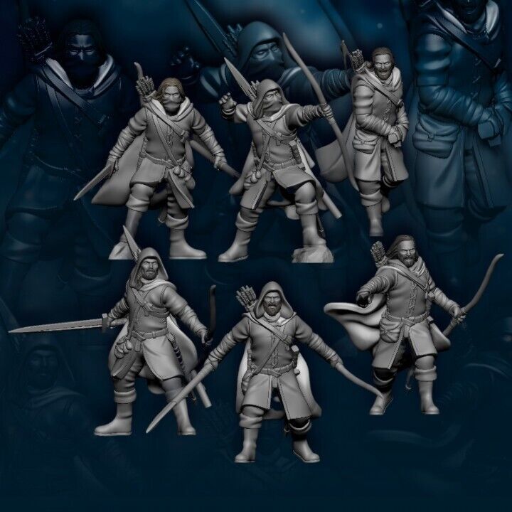 Set of 6 Human North Rangers