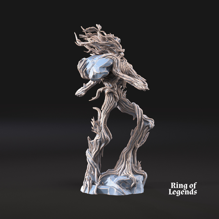 Tree Walker throwing rock