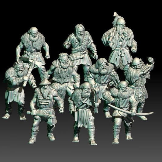 Set of 10 Hillmen Raiders Warriors