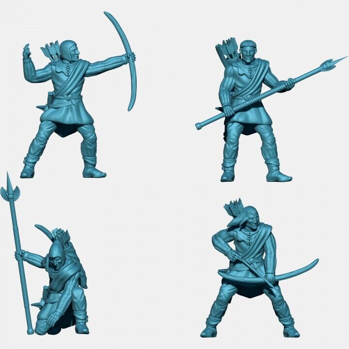 Set of 6 Swan Knights - Archers