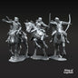 Set of 3 Grey Castle Mounted Court Guard