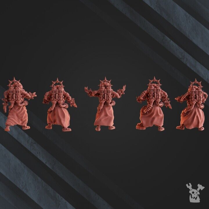 Set of 5 Shock Jazz Priests