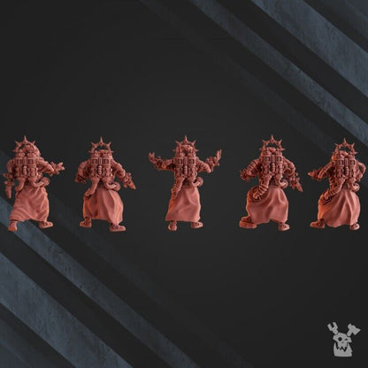 Set of 5 Shock Jazz Priests