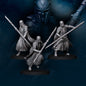 Set of 3 Armoured Wood Elf on foot - Halberd