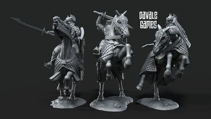 Set of 6 dragon army cavalry