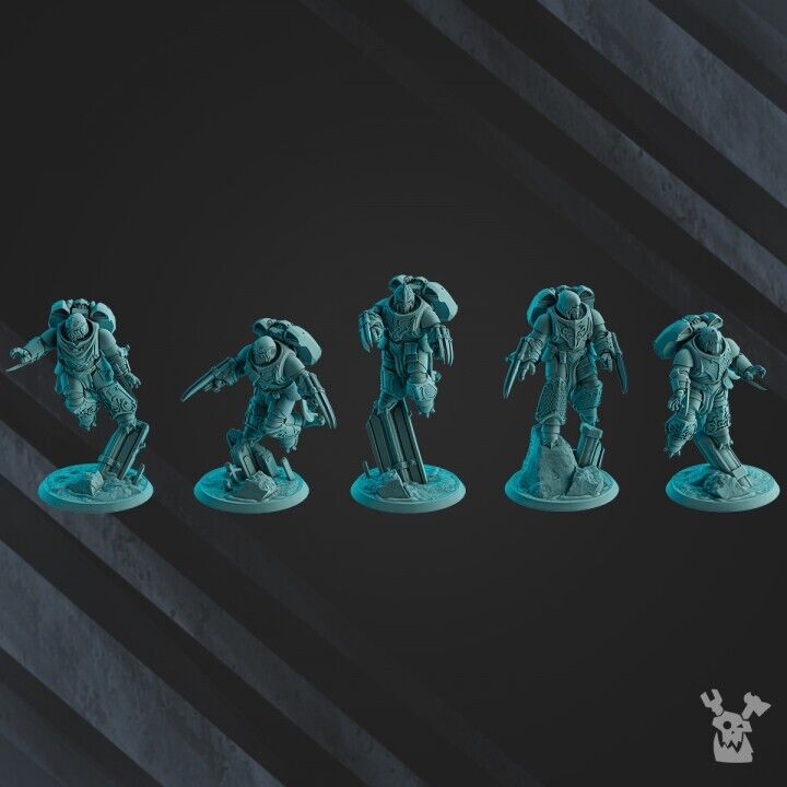 Set of 5 Scylla Legion Assault Squad