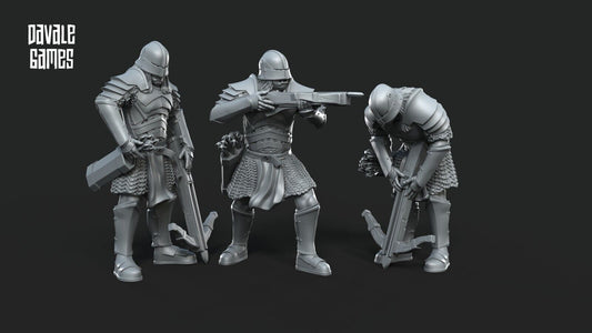 Set of 6 Blood-Handed Crossbow with Armour