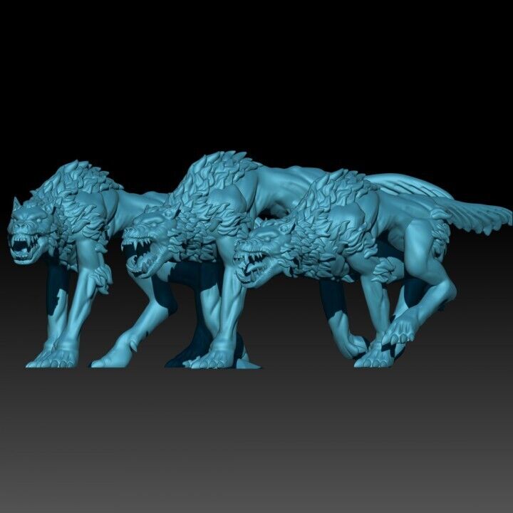 Set of 3 Iron Fang Clan Feral Wolves