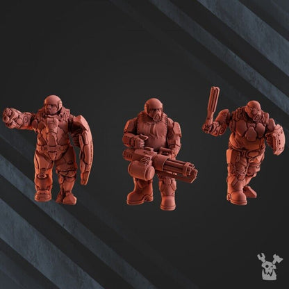 Set of 3 Steam Guard Ogres