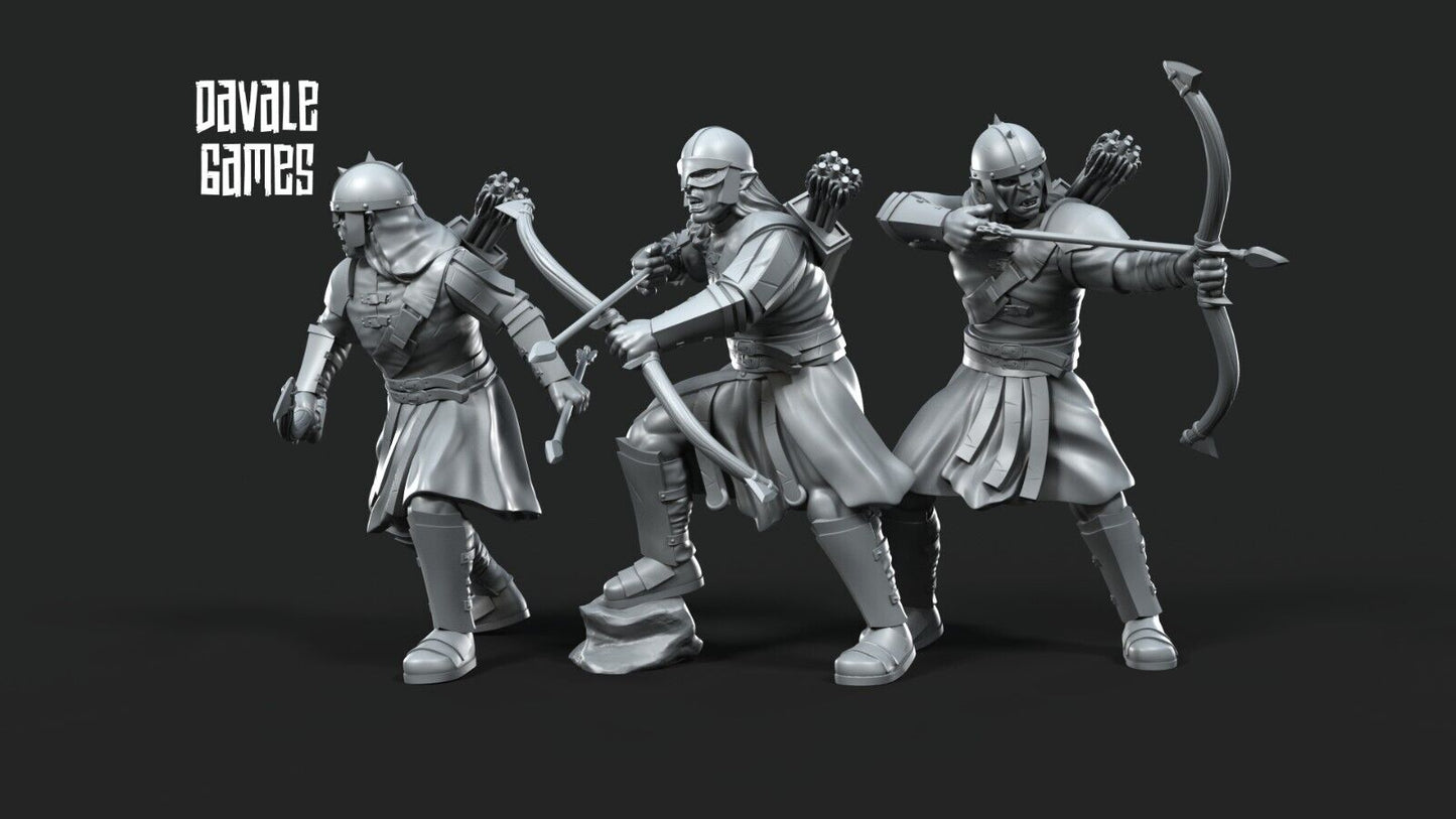 Set of 6 tracker orcs