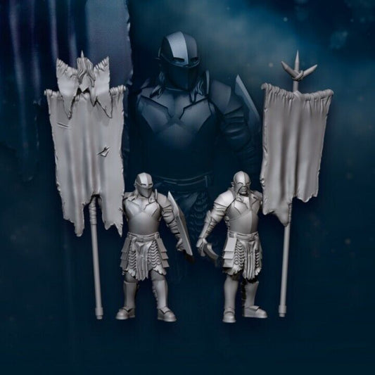 Set of 2 Super orcs with Banners