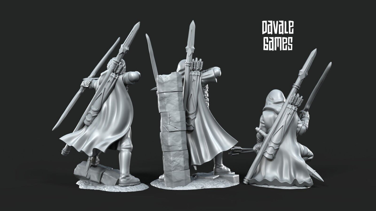 Set of 3 Grey Castle Rangers