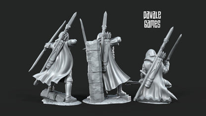 Set of 3 Grey Castle Rangers