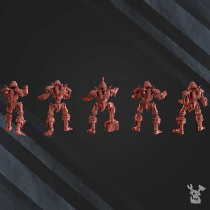 Set of 5 Robot Legion Guardians