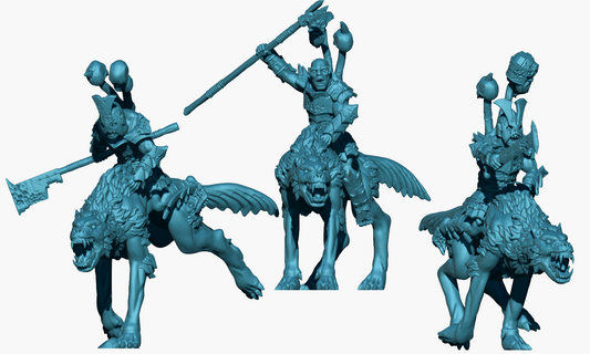 Set of 3 Wolf Riders