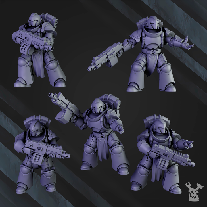 Set of 5 Space Knights Squad