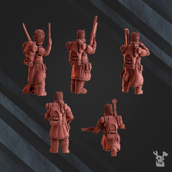 Set of 5 Steamguard Infantry