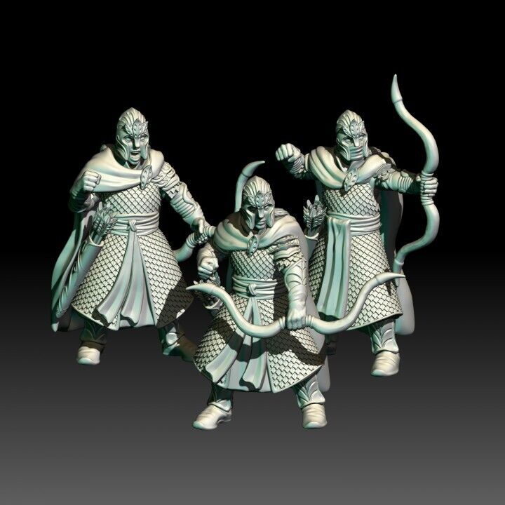 Set of 6 Wood Elf Archers