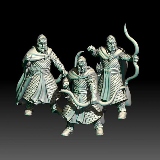 Set of 6 Wood Elf Archers