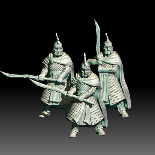 Set of 3 Wood Elf with Swords