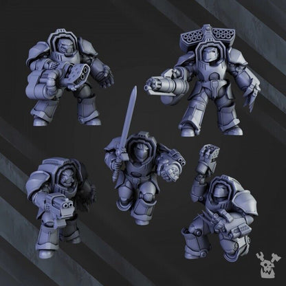 set of 5 Knights of the Citadel