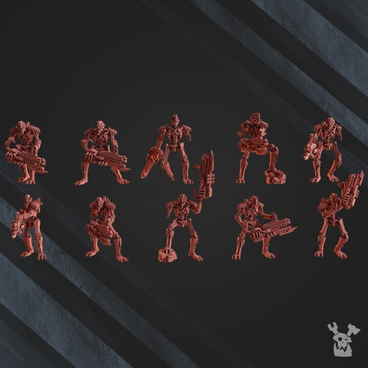 Set of 10 Robot Legion Warriors