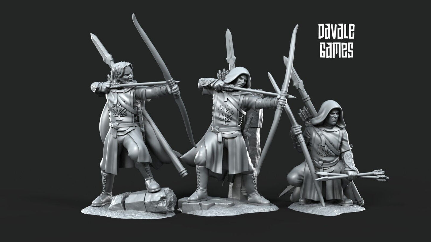 Set of 3 Grey Castle Rangers