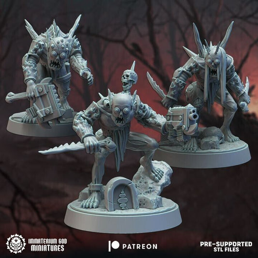 Set of 3 Cryptghouls