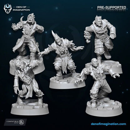 Set of 10 plague walkers