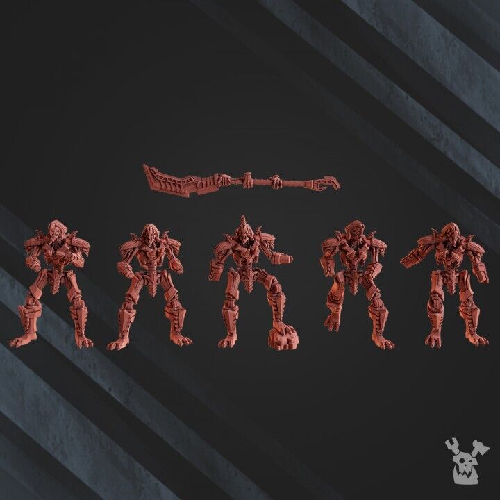 Set of 5 Robot Legion Guardians