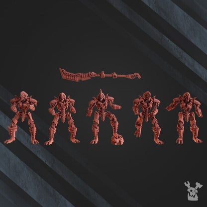 Set of 5 Robot Legion Guardians