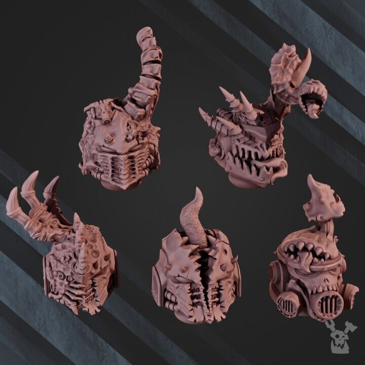 Set of 5 Pandemonium Heads