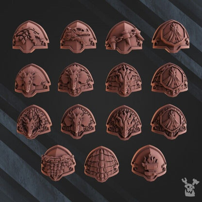 Set of 5 Volcano Armor Squad