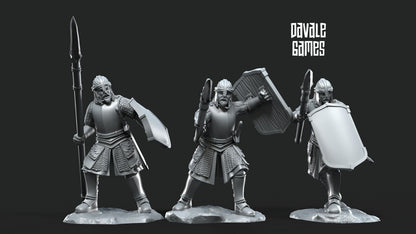 Set of 6 North Warriors with Spears