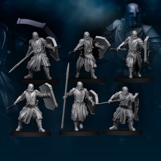 Set of 6 Human North Soldiers