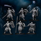 Set of 6 Human North Soldiers