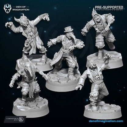 Set of 10 plague walkers