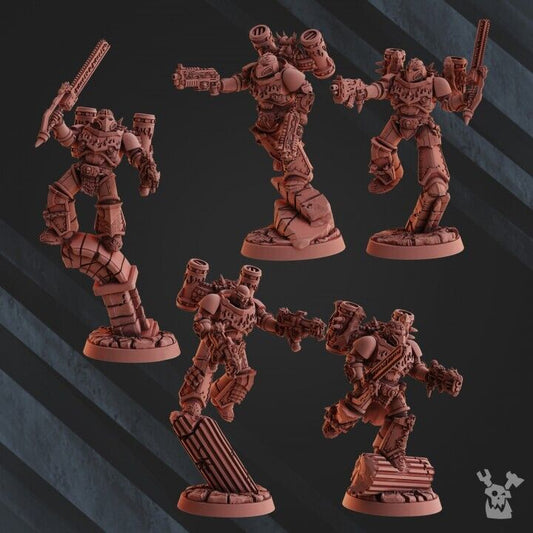 Set of 5 Assault Squad Fire Lizards