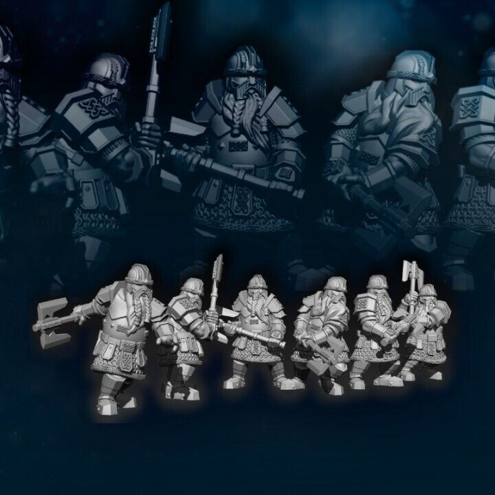 Set of 6 Kalak Guard Dwarves