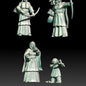 Set of 6 Horse Women Militia