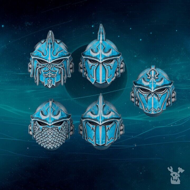 Set of 10 Scylla Legion Heads Set